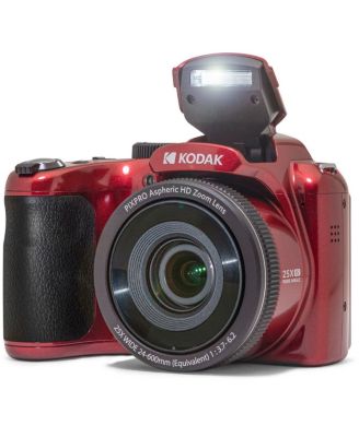PIXPRO Astro Zoom AZ255 16MP Full HD 3" LCD Screen Digital Camera, Red