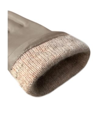 Women`s Premium Lamb Leather Touchscreen Gloves; Cashmere Lining