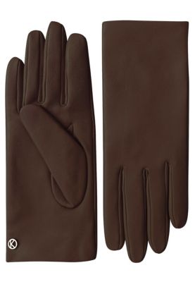 Women`s extra long Premium Lamb Leather Touchscreen Gloves "LOLA Long" Cashmere Lining