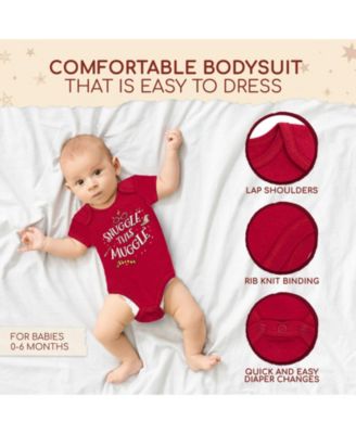 Baby Boys Bodysuit and Monthly Milestone Blanket 4 Piece Newborn