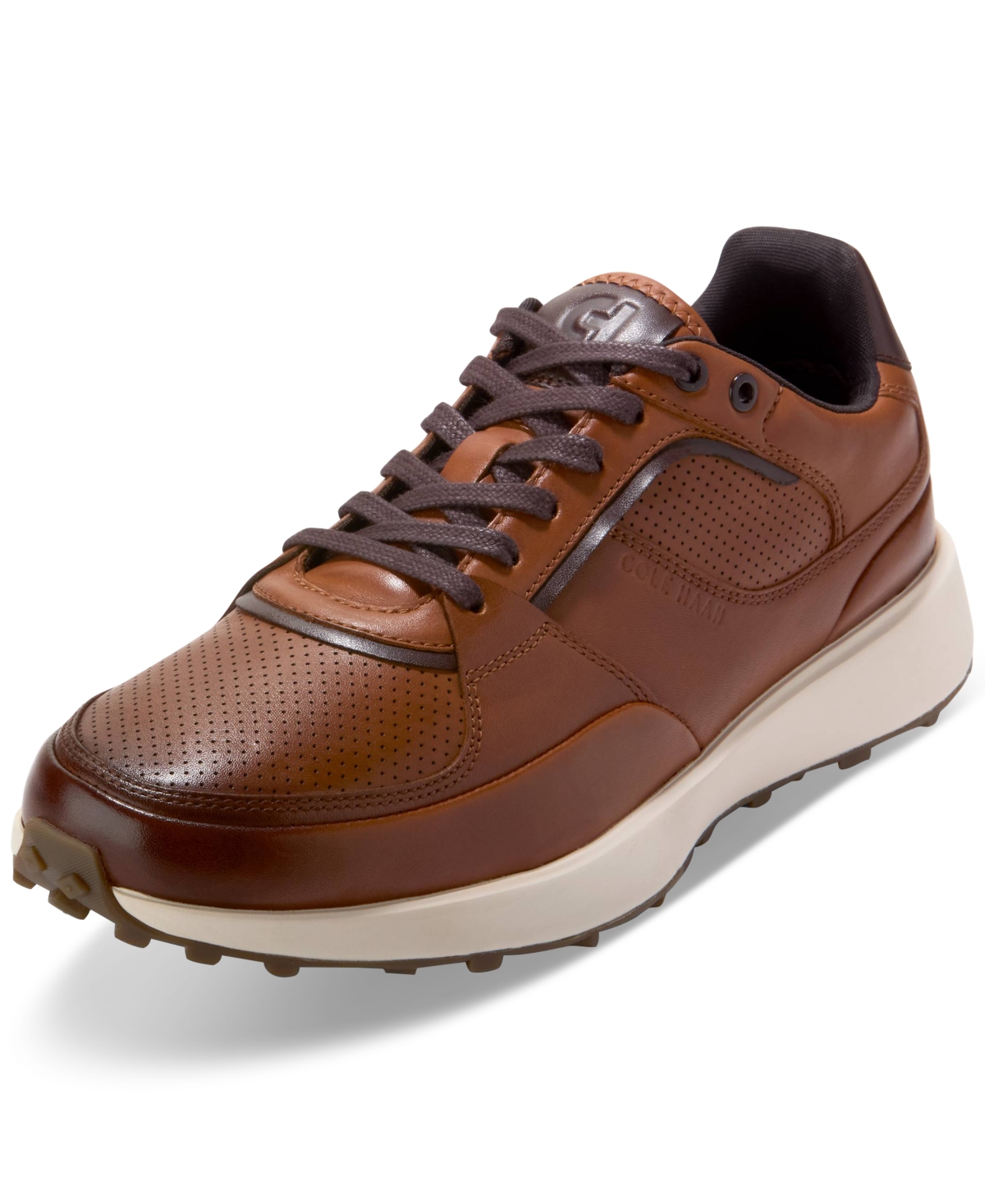 Cole Haan Men's Grand Crosscourt Downtown Lace-up Sneakers In British Tan