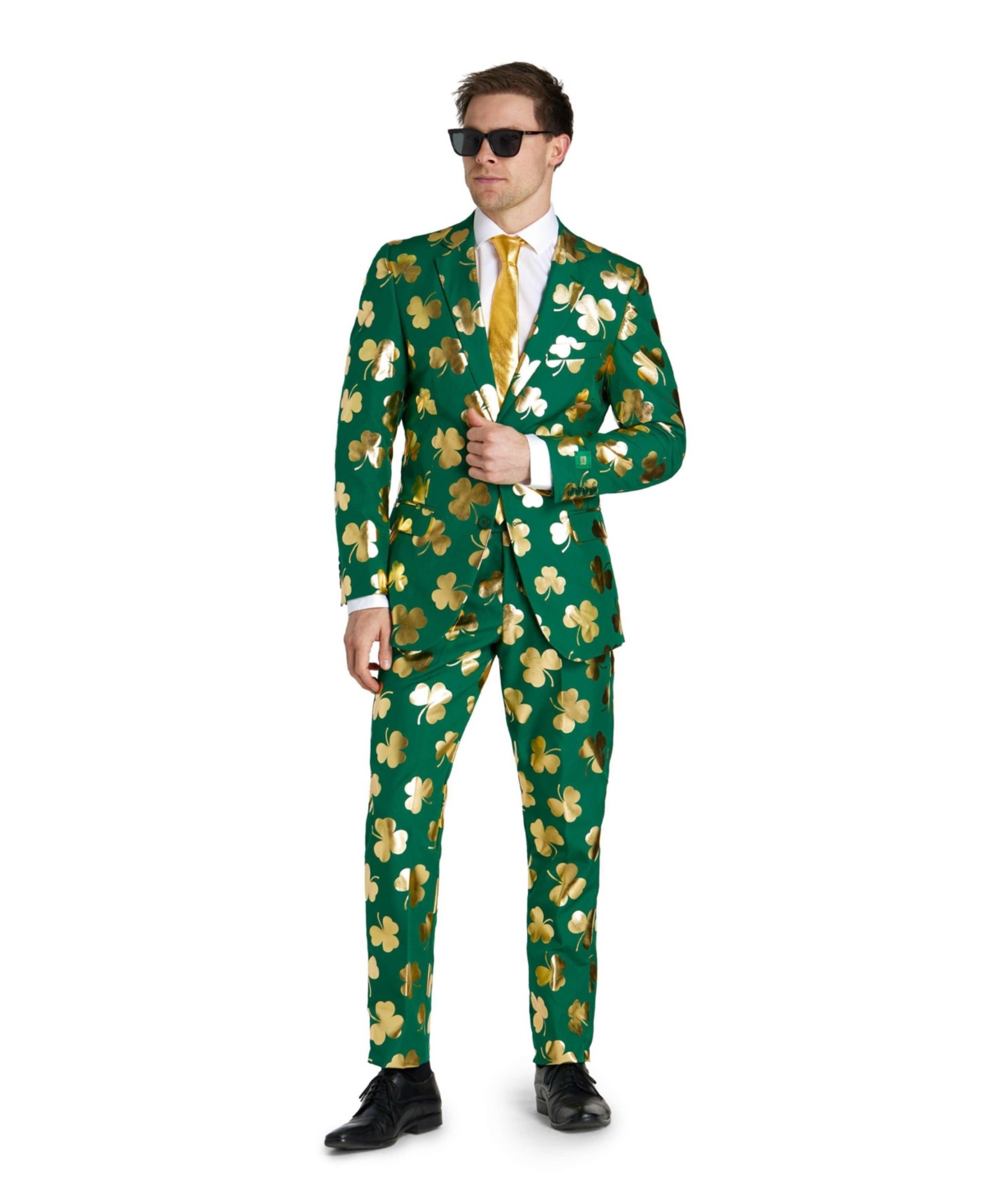 Men's St. Paddy's Day Suit - St. Patrick's Day Party Wear - Slim Fit - Green - Green