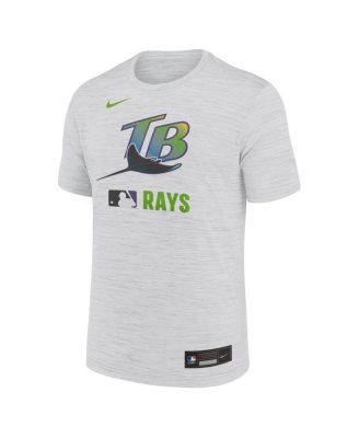 Men's White Tampa Bay Rays Authentic Collection Velocity Performance Practice T-Shirt