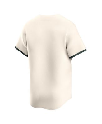 Men's Natural Michigan State Spartans College Limited Baseball Jersey