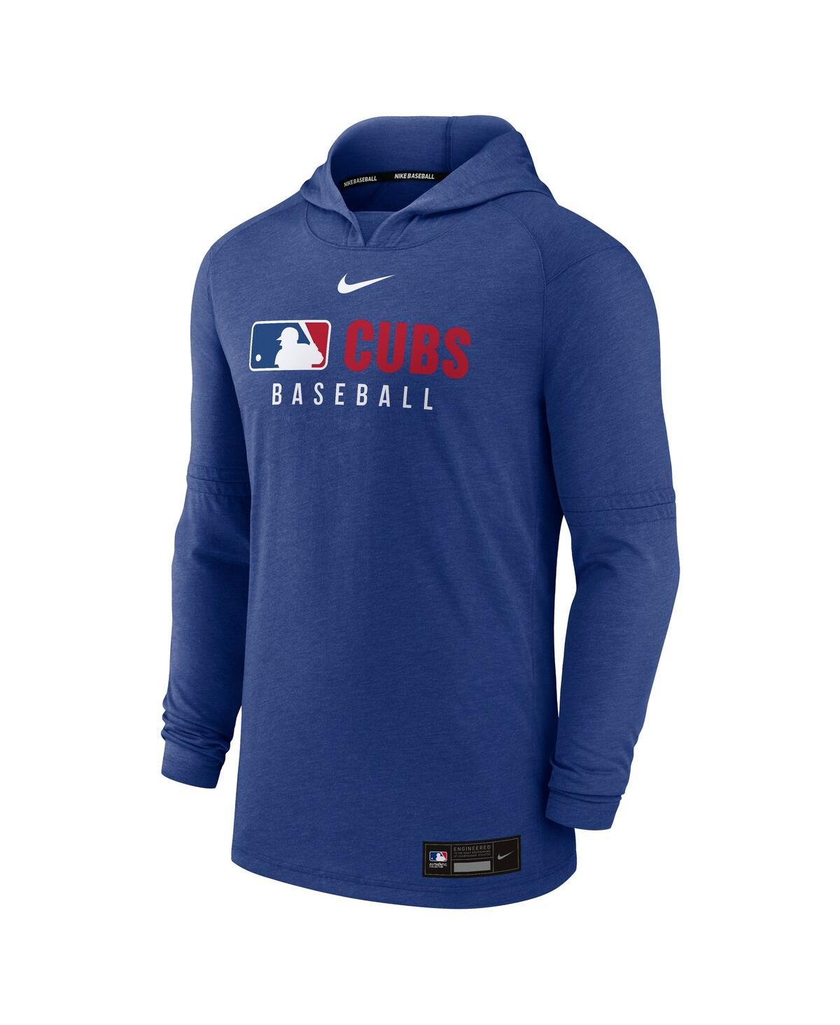 Nike Chicago Cubs Authentic Collection  Men's Dri-fit Mlb Pullover Hoodie In Blue