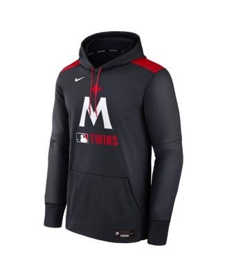 Men's Navy Minnesota Twins Authentic Collection Performance Pullover Hoodie