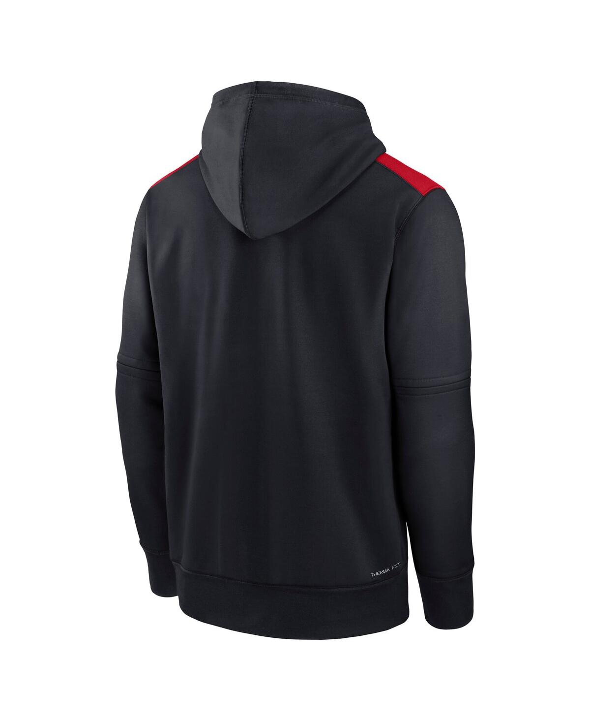 Nike Men's Cleveland Guardians Authentic Collection  Therma Mlb Pullover Hoodie In Blue
