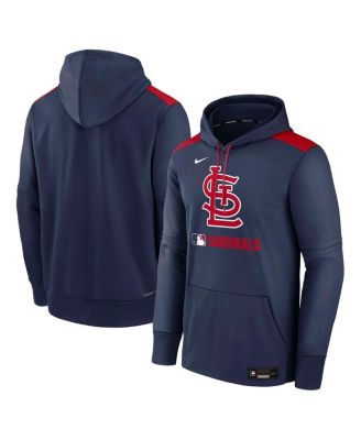 Nike - Men's Navy St. Louis Cardinals Authentic Collection Performance Pullover Hoodie