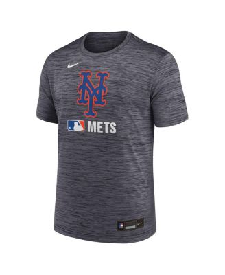 Men's Black New York Mets Authentic Collection Velocity Performance Practice T-Shirt