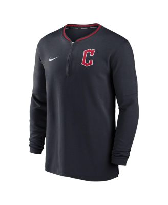 Men's Navy Cleveland Guardians Authentic Collection Performance Half-Zip Sweatshirt