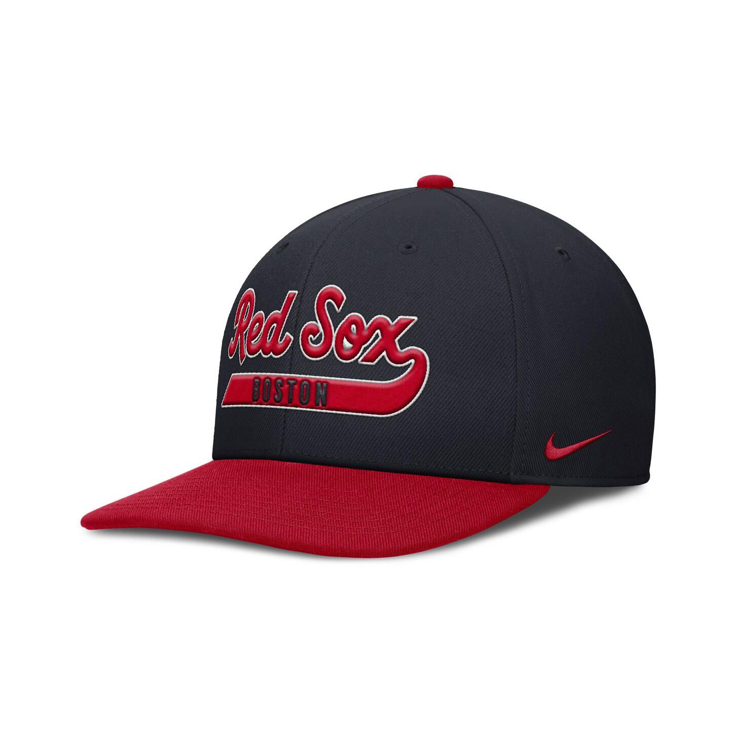 Мужская кепка Nike Navy/Red Boston Red Sox Pro Performance Snapback Hat — фото 3