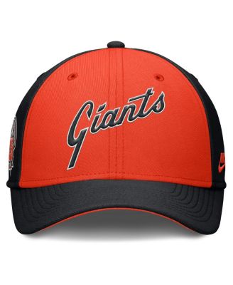 Men's Black/Orange San Francisco Giants Rise Swoosh Performance Flex Hat