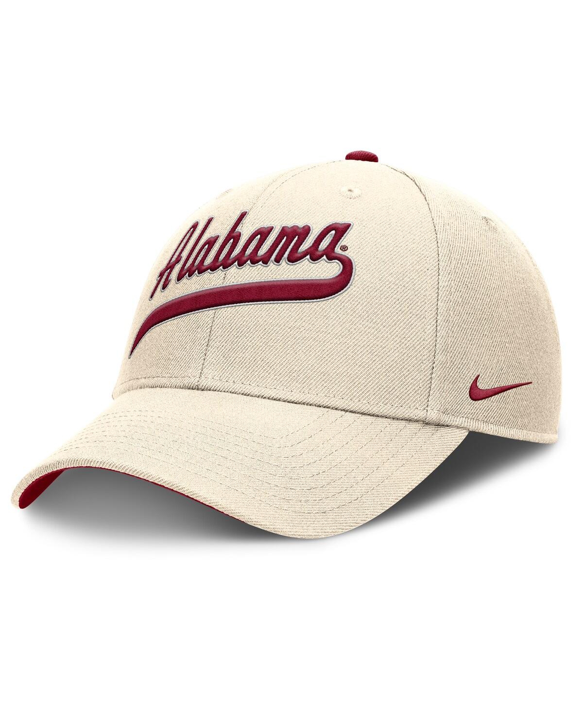 Nike Alabama Crimson Tide Primetime True  Men's Dri-fit College Fitted Hat In Natural
