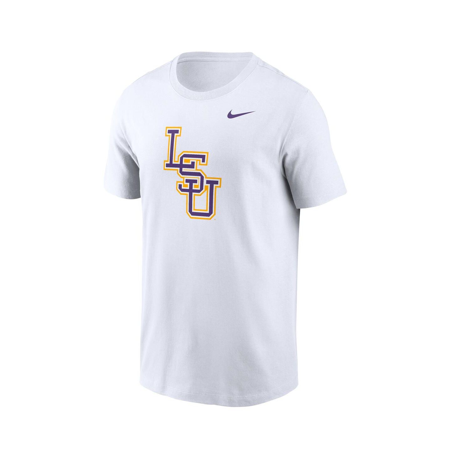 Мужская футболка Nike White LSU Tigers Baseball Logo — фото 3