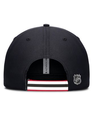 Men's Black/Red New Jersey Devils Authentic Pro Ripstop Adjustable Hat