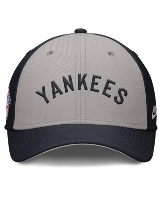 Men's Navy/Gray New York Yankees Rise Swoosh Performance Flex Hat