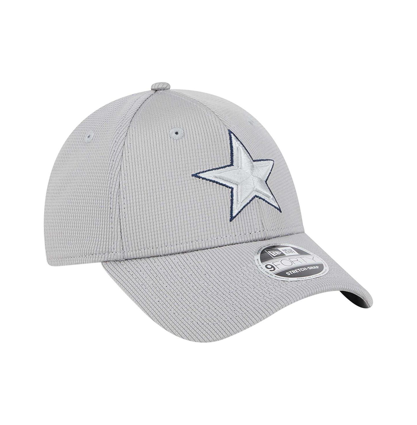 Мужская кепка New Era Gray Dallas Cowboys Pivot 9FORTY Adjustable Hat — фото 5