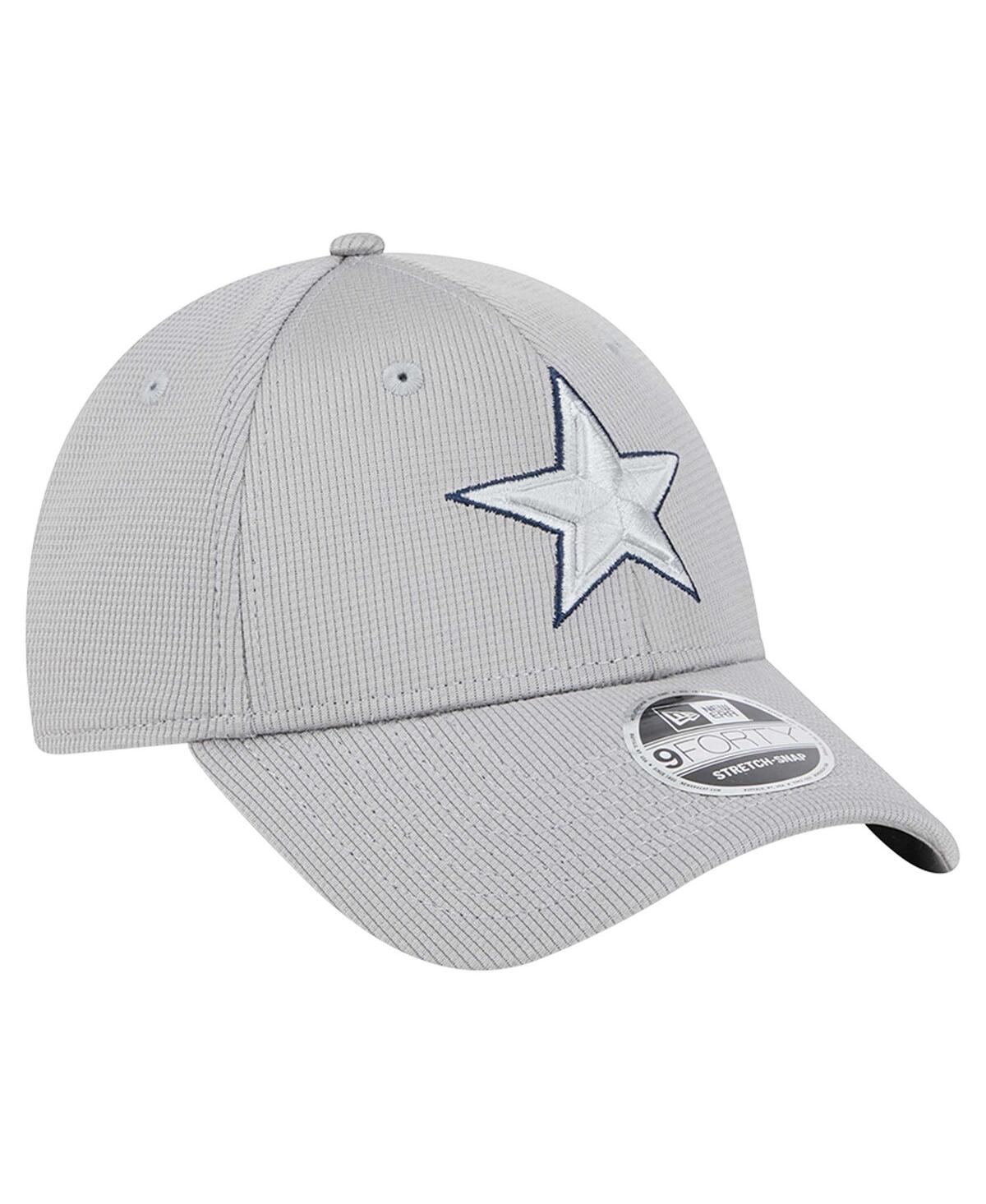 New Era Men's Gray Dallas Cowboys Pivot 9forty Adjustable Hat In Gray