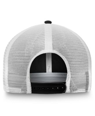 Men's Black/White Pittsburgh Penguins Core Primary Logo Trucker Adjustable Hat