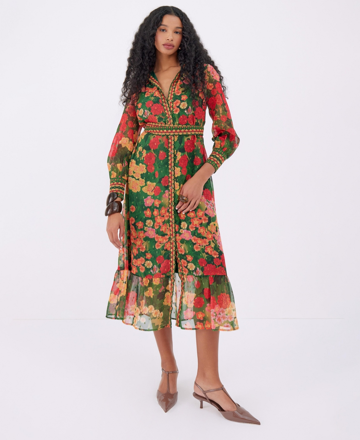 Women's Raishma Olive Dress - Olive