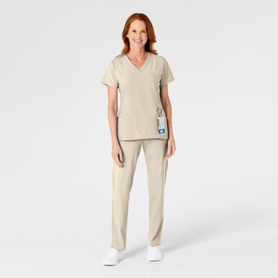 Women's W123 Flat Front Cargo Scrub Pant