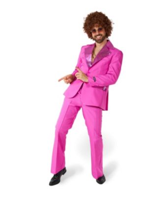 Men's Disco Costume Suit - Saturday Night Fever Outfit - Blazer And Flare Pants - Orange