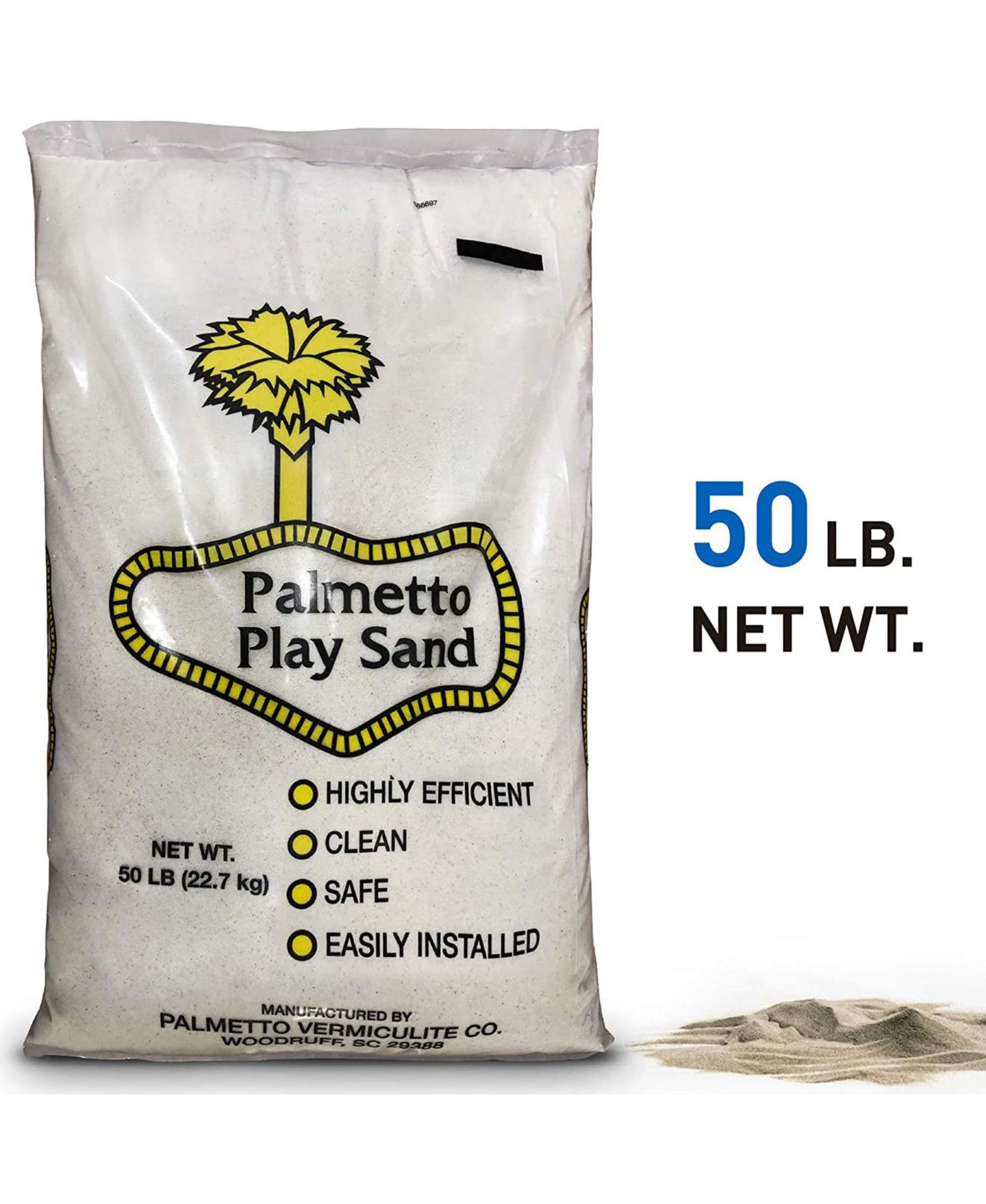 Детские игрушки Palmetto Natural Play Sand, 50-Pound Bags, All Ages, 2-Pack — фото 2
