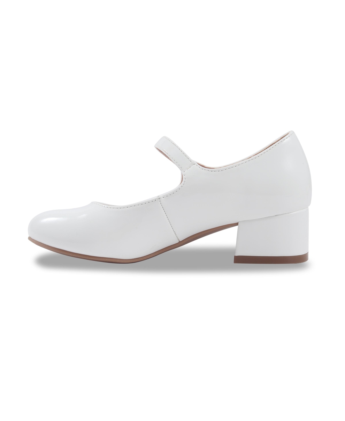 Kenneth Cole Reaction Little And Big Girls Cultivated Pearl Corlis Heel Shoe In White