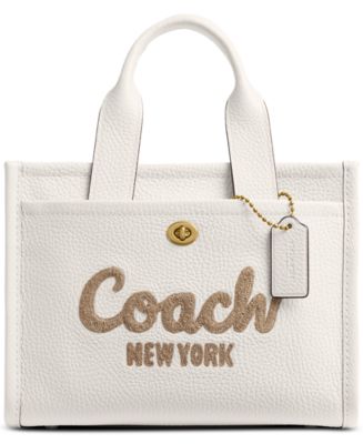 【COACH】Cargo Pebbled Leather Tote Bag 26 COACH Cargo Pebbled Leather Tote Bag 26 - Macy's