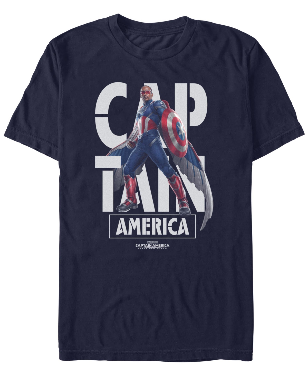 Men's Cap In Name Short Sleeve T-Shirt - Navy