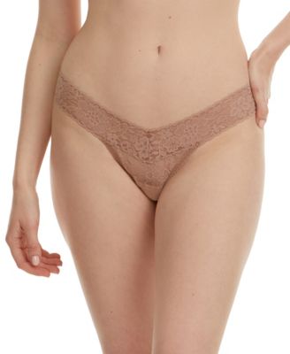 Women's Daily Lace Low Rise Thong Underwear 3 Pack