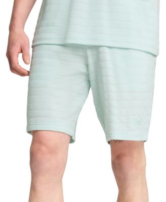 Puma - Men's Ess Elevated Regular-Fit Textured Stripe 9" Shorts