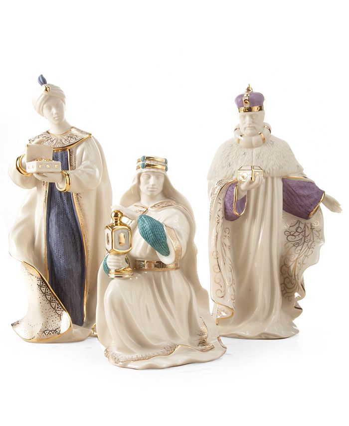Lenox First Blessing Nativity Three Kings Figurine Set & Reviews - Home ...