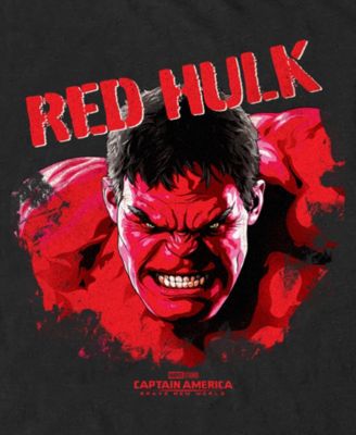 Men's Red Hulk Bust Short Sleeve T-Shirt