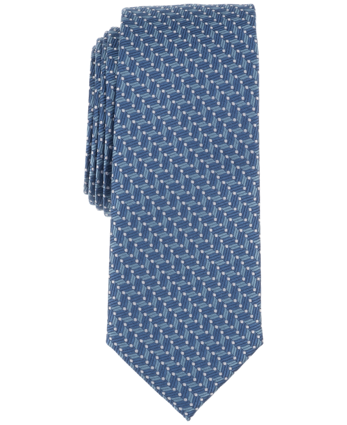 Men's Chrissie Geo-Pattern Tie, Exclusively at Macy's - Taupe