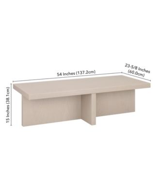 54" Elna Wide Rectangular Coffee Table