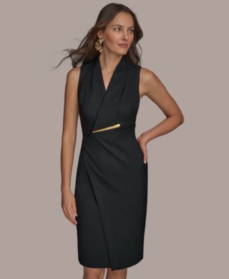 Donna Karan New York Women's hardware-trim knee length