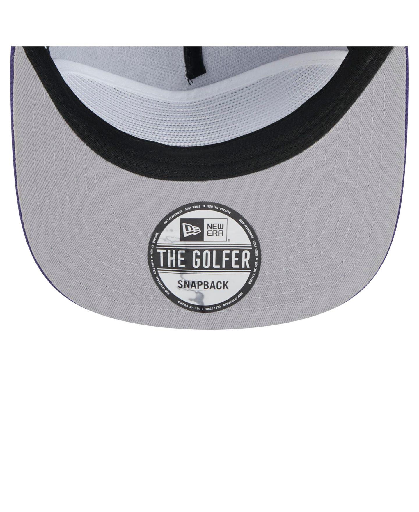 Мужская кепка New Era Purple Phoenix Suns Oversized Puff Print Logo Golfer Snapback Hat — фото 2