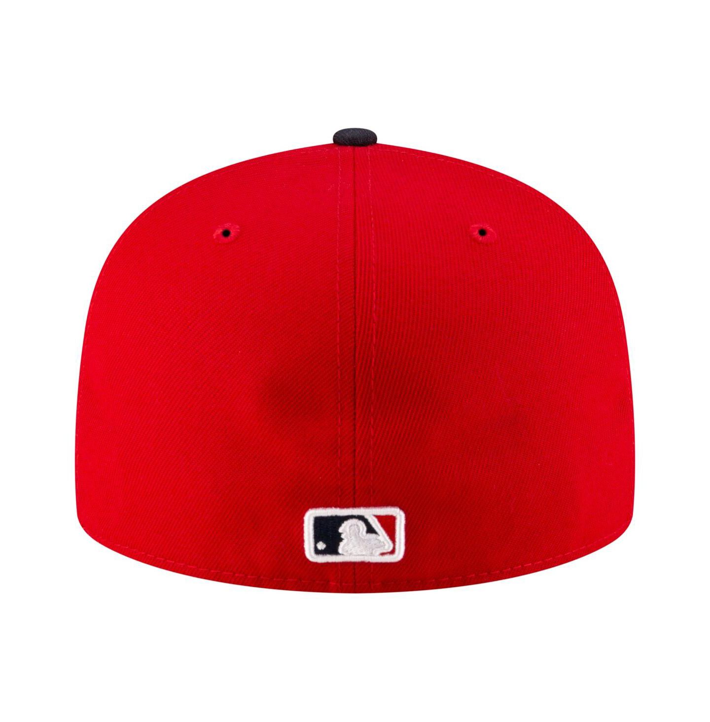 Мужская кепка New Era Red/Black Cleveland Guardians Authentic Collection On Field 59FIFTY Fitted Hat — фото 3