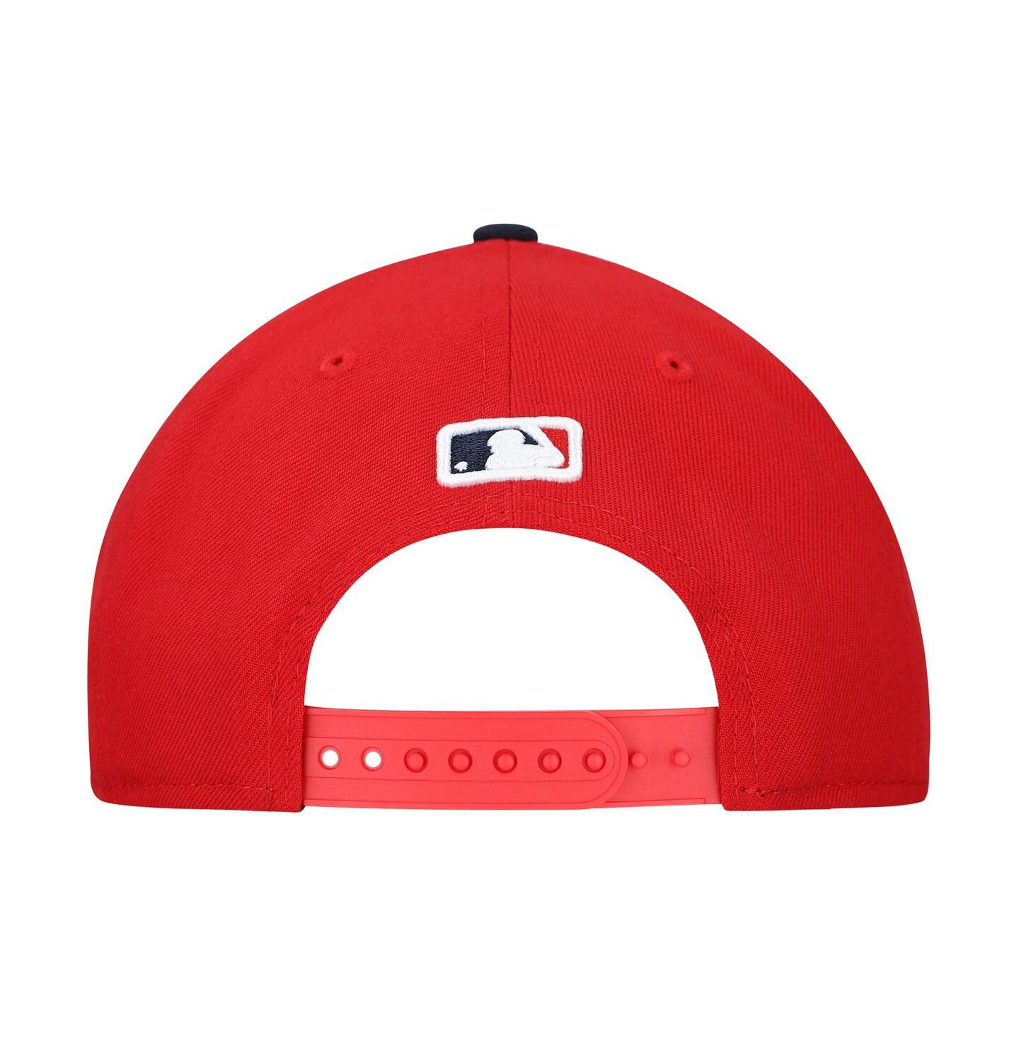 Мужская кепка New Era Red/Black Cleveland Guardians Replica 9FORTY Adjustable Hat — фото 3