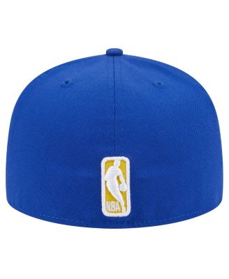 Men's Royal Golden State Warriors Sport Night Script Sided 59FIFTY Fitted Hat