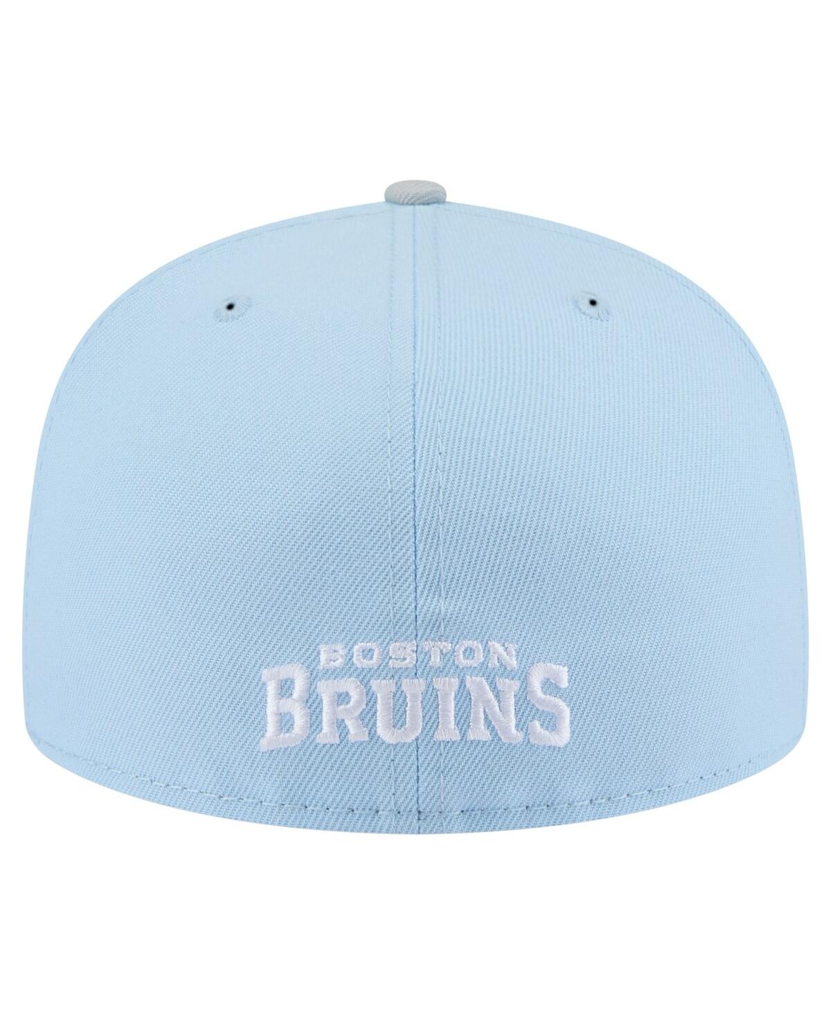 New Era Men's Light Blue/gray Boston Bruins Color Pack Two-tone 59fifty Fitted Hat In Light Blue