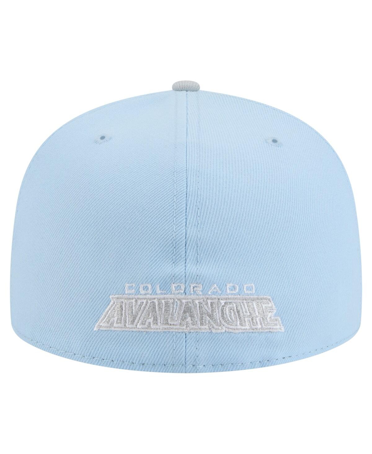 New Era Men's Light Blue/gray Colorado Avalanche Color Pack Two-tone 59fifty Fitted Hat In Light Blue