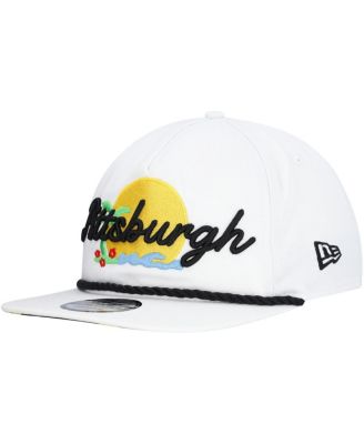 Men's White Pittsburgh Pirates Paradise Golfer Adjustable Hat
