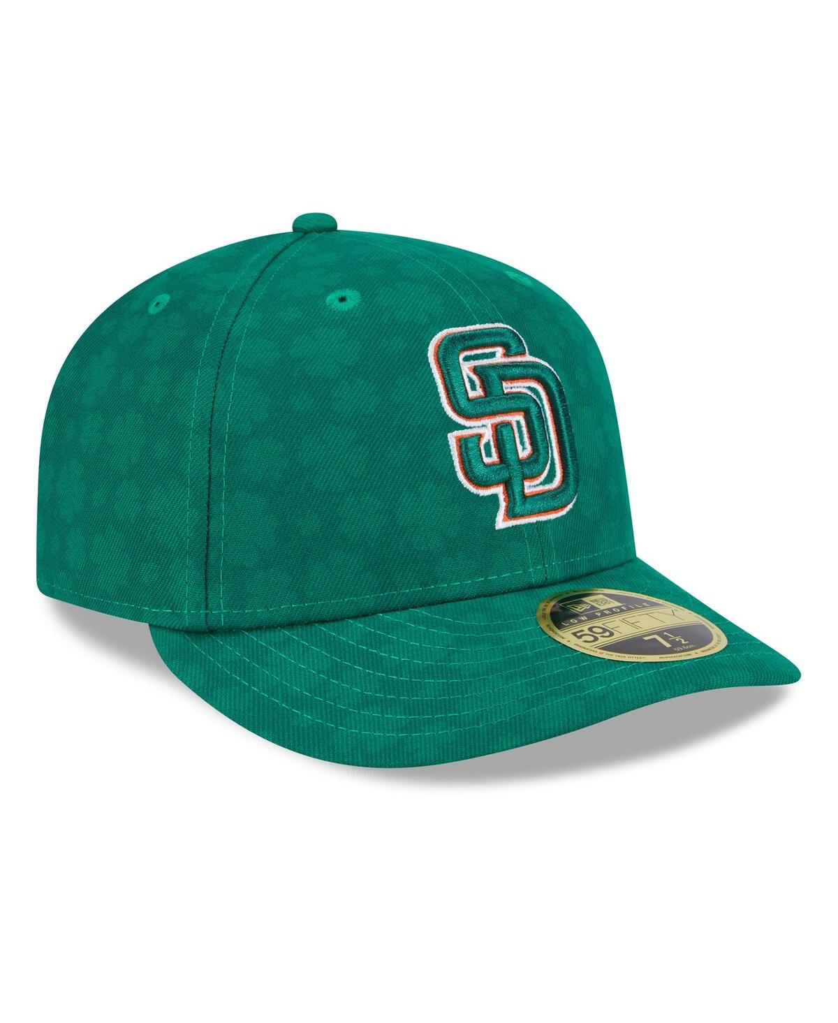 NEW ERA MEN'S KELLY GREEN SAN DIEGO PADRES ST. PATRICK'S DAY LOW PROFILE 59FIFTY FITTED HAT 