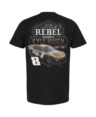 Men's Black Kyle Busch Rebel Bourbon Pit Stop T-Shirt