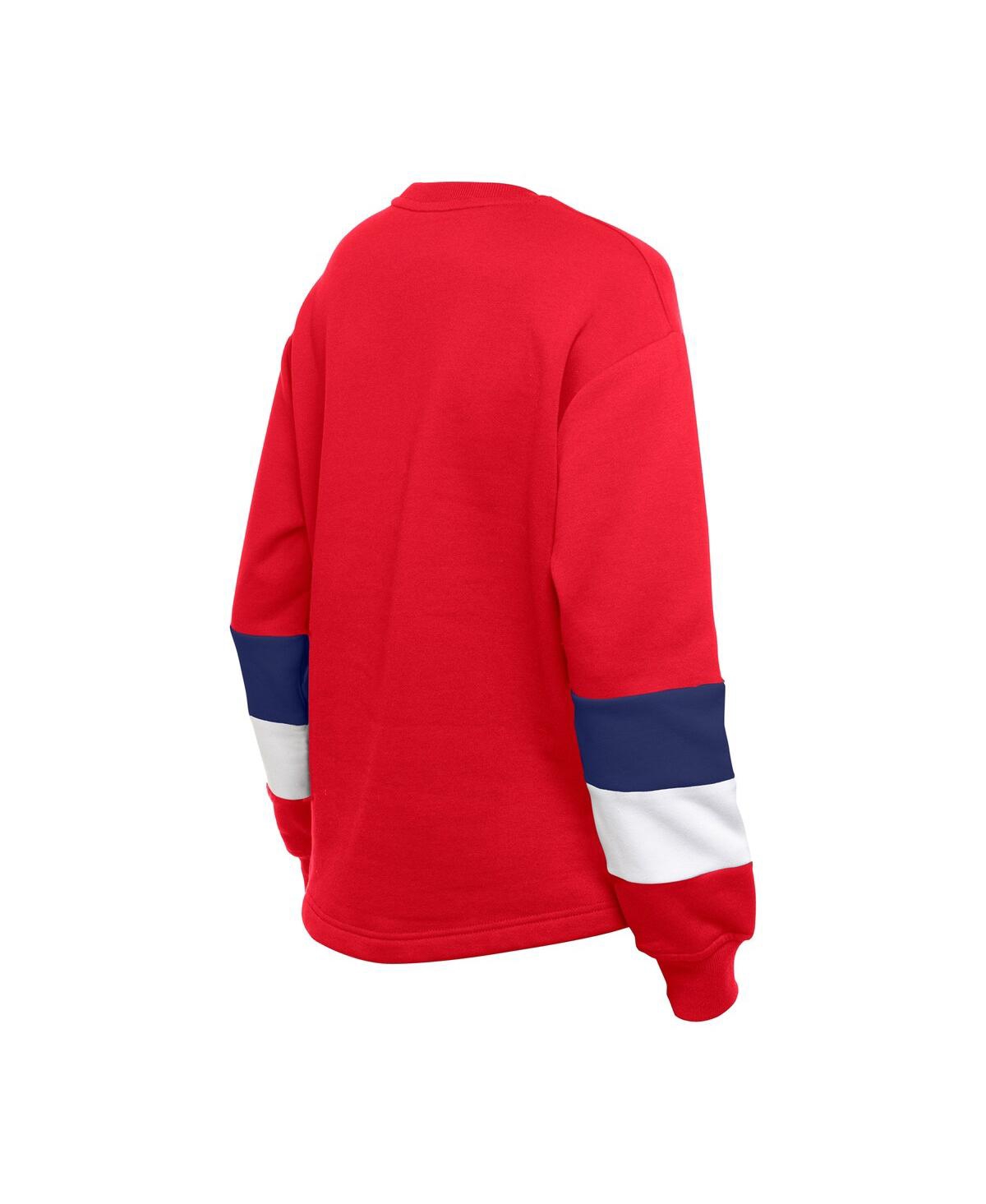 New Era Women's Red Philadelphia Phillies Gameday Crewneck Sweatshirt In Red