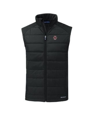 Men's Black Boston College Eagles Evoke Hybrid Eco Softshell Full-Zip Vest
