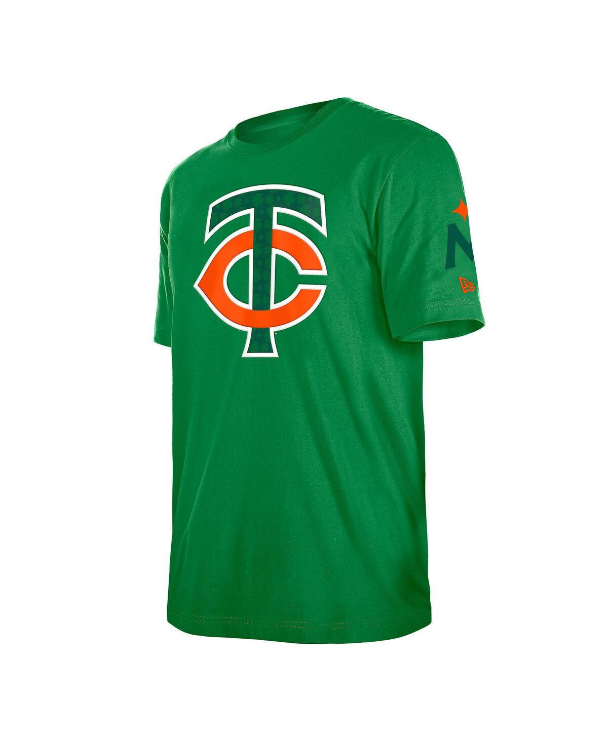 NEW ERA MEN'S KELLY GREEN MINNESOTA TWINS ST. PATRICK'S DAY SHAMROCK FILL T-SHIRT 