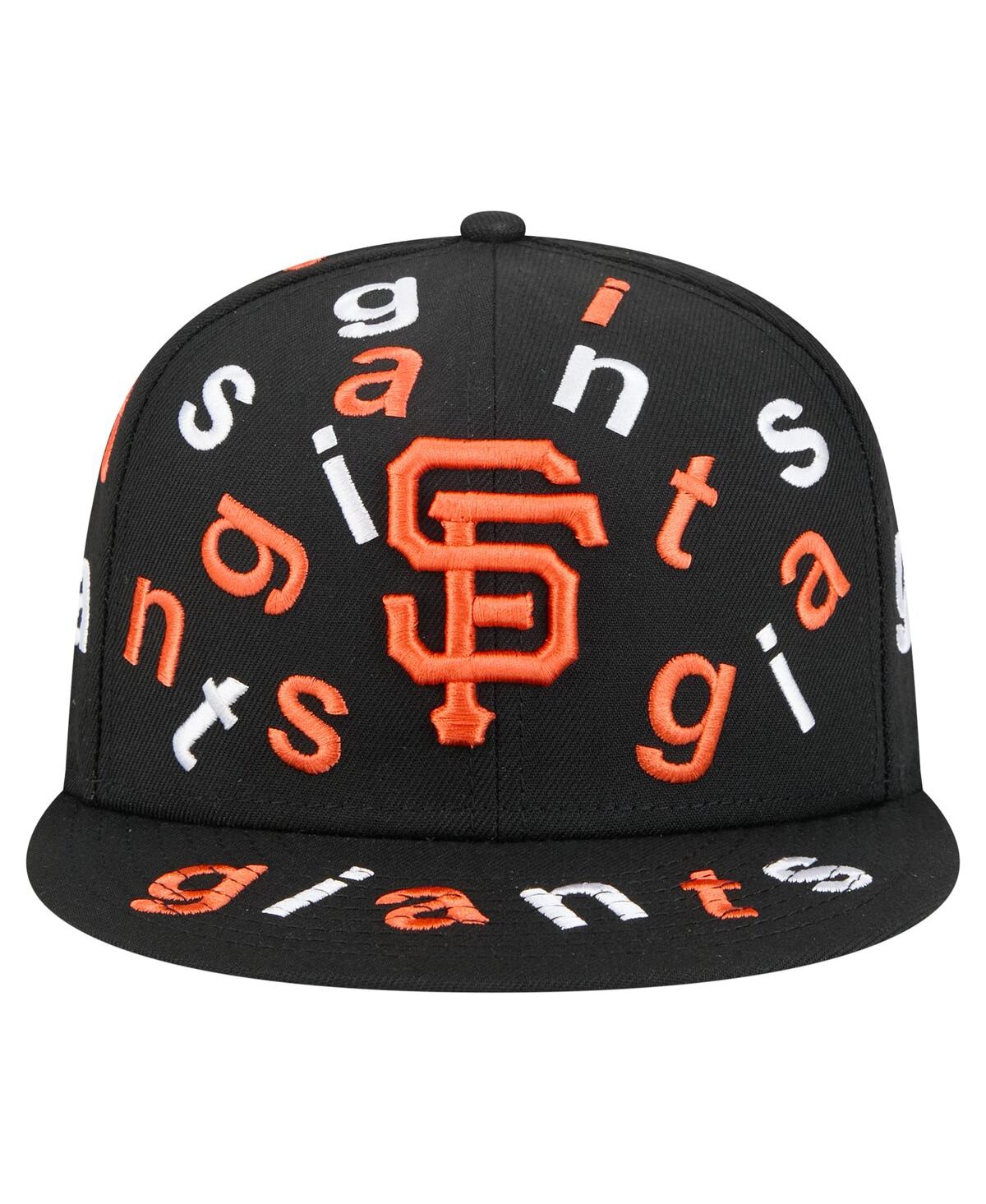 Shop New Era Men's Black San Francisco Giants Team Confetti 59fifty Fitted Hat